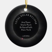 トータル太陽のEclipseオーナメントカスタム写真文字 セラミックオーナメント (正面)