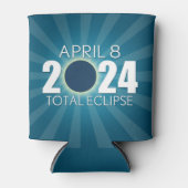 トータル太陽のEclipse – 青デザイン 缶クーラー (正面)