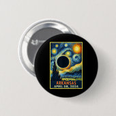 トータル太陽のEclipse 2024星空の夜 缶バッジ (正面&裏面)