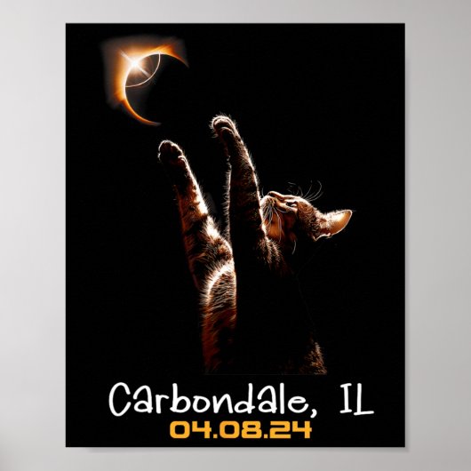 トータル太陽のEclipse Carbondale Illinois ポスター (正面)