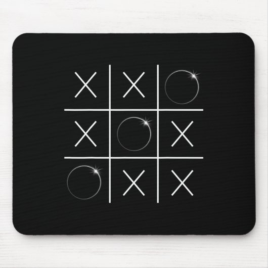 トータル太陽のEclipse Tic Tac Toe 04.08.2024ボーイズGi マウスパッド (正面)