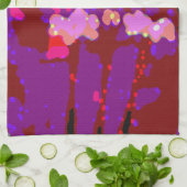 トータル抽象芸術ブーゲンビリア キッチンタオル (折り畳み)