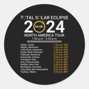 トータル春4.08.24トータル太陽のEclipse 2024 ラウンドシール