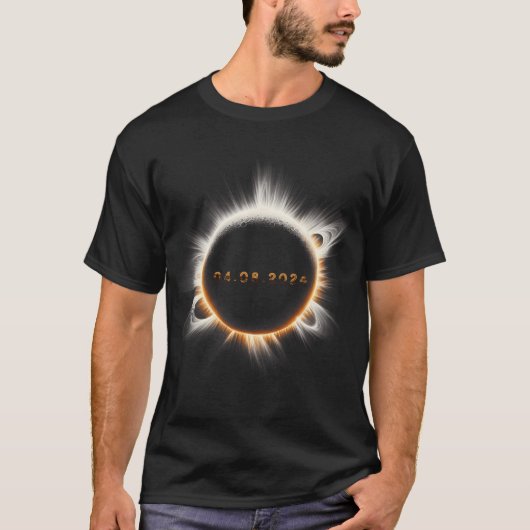トータル春4.08.24トータル太陽のEclipse 2024 Tシャツ (正面)