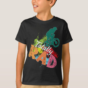 トータル素晴らしい80sレトロ絵を描自転車 tシャツ