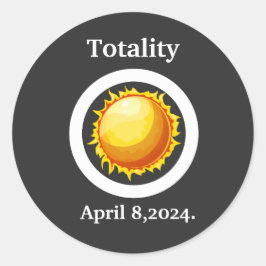 トータル素晴らしアメリ太陽のカEclipse 2024レトロ ラウンドシール