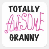 トータル素晴らしグラニーピンクTシャツとGIfts スクエアシール (正面)