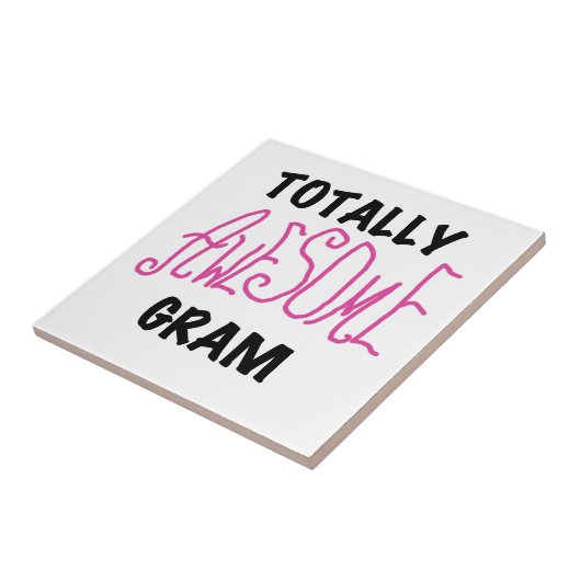 トータル素晴らしグラムのピンクギフト タイル (側面)