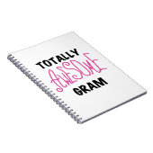 トータル素晴らしグラムのピンクギフト ノートブック (右側)