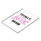 トータル素晴らしグラムのピンクギフト ノートブック (左側)