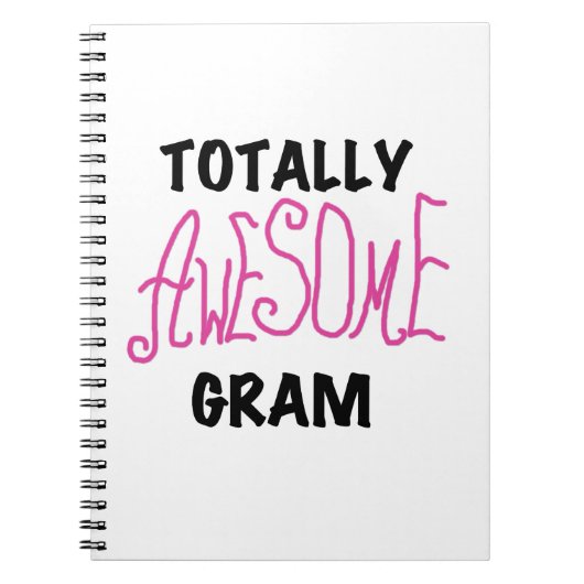 トータル素晴らしグラムのピンクギフト ノートブック (正面)