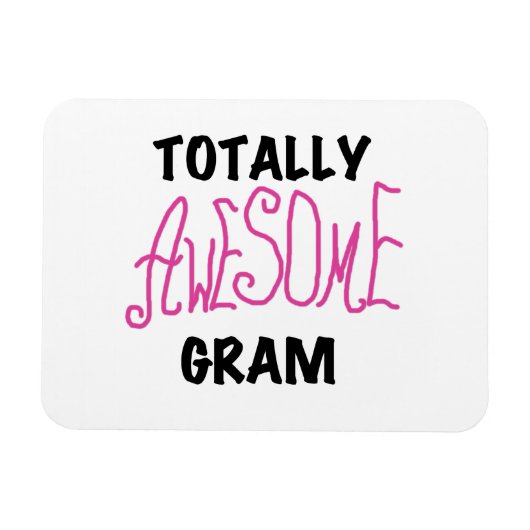 トータル素晴らしグラムのピンクギフト マグネット (横)