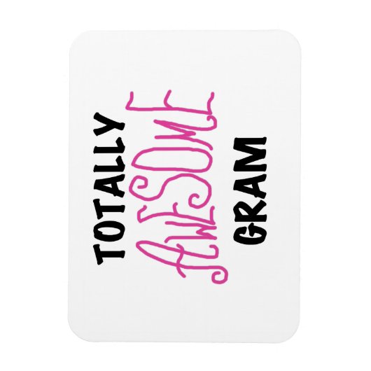 トータル素晴らしグラムのピンクギフト マグネット (縦)