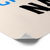 トータル素晴らしナンナブルーTシャツとGIfts ポスター (角)