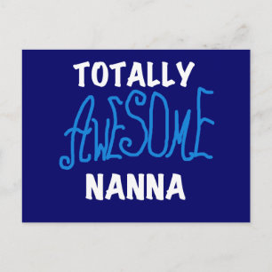 トータル素晴らしナンナブルーTシャツとGIfts ポストカード
