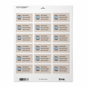 トータル素晴らしナンナブルーTシャツとGIfts ラベル (フルシート)