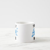 トータル素晴らしノニーブルー文字Tシャツとギフト エスプレッソカップ (正面)