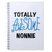 トータル素晴らしノニーブルー文字Tシャツとギフト ノートブック (正面)