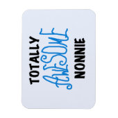 トータル素晴らしノニーブルー文字Tシャツとギフト マグネット (縦)