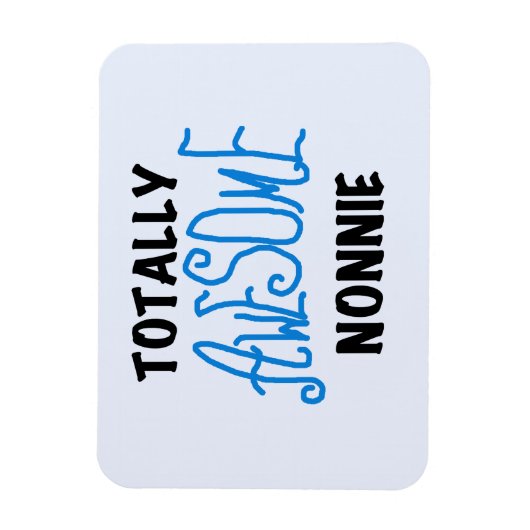 トータル素晴らしノニーブルー文字Tシャツとギフト マグネット (縦)