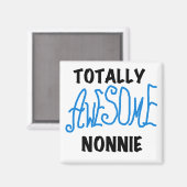 トータル素晴らしノニーブルー文字Tシャツとギフト マグネット (正面/裏面)