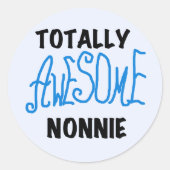 トータル素晴らしノニーブルー文字Tシャツとギフト ラウンドシール (正面)