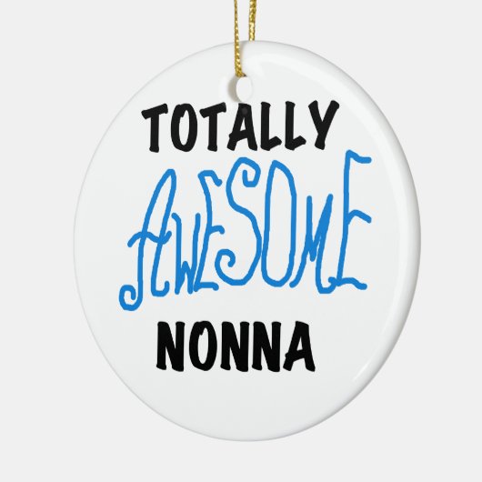 トータル素晴らしノンナブルーTシャツとギフト セラミックオーナメント (左)