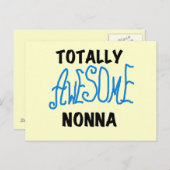 トータル素晴らしノンナブルーTシャツとギフト ポストカード (正面/裏面)