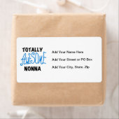 トータル素晴らしノンナブルーTシャツとギフト ラベル (インサイチュ)