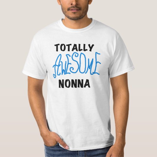 トータル素晴らしノンナブルーTシャツとギフト Tシャツ (正面)
