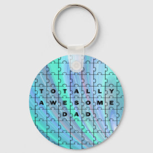 トータル素晴らしパパパズルブルー キーホルダー