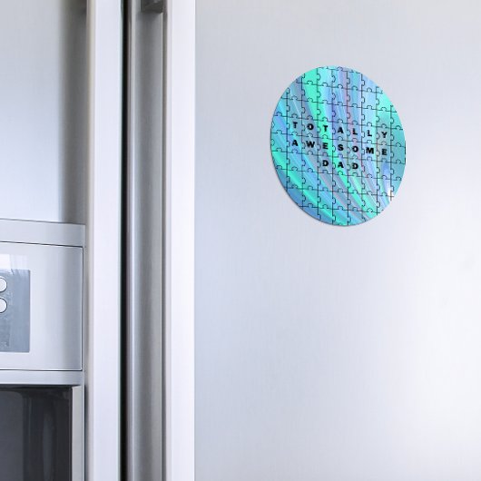 トータル素晴らしパパ引用文パズルイン青 マグネット