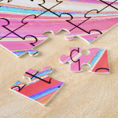 トータル素晴らしマピンクスワールデザイン ジグソーパズル (側面)