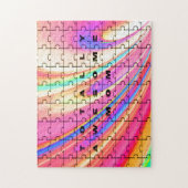 トータル素晴らしマピンクスワールデザイン ジグソーパズル (縦)