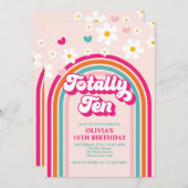 トータル10レインボー10誕生日 招待状 (正面/裏面)