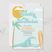 トータル2トゥブラービーチサーフビーチ2nd誕生日 招待状 (正面)