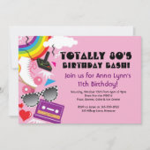 トータル80のテーマパーティーの誕生日招待状 招待状 (正面)