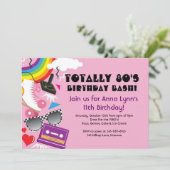 トータル80のテーマパーティーの誕生日招待状 招待状 (スタンド正面)