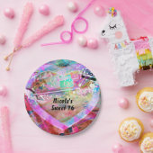 トータル80の明るいおもしろいハート誕生日パーティー ペーパープレート (パーティー)