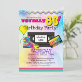 トータル80歳のカラフル誕生日パーティー 招待状 (スタンド正面)