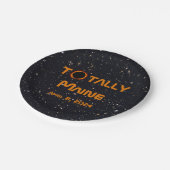 トータル・メイン2024年太陽の日食 ペーパープレート (アングル)