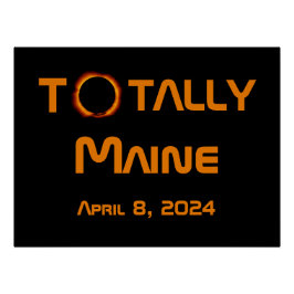 トータル・メイン2024年太陽の日食 ポスター