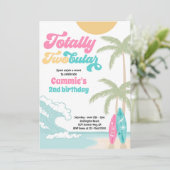 トータルTWOBULARサーフボードビーチ2nd誕生日 招待状 (スタンド正面)