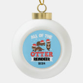 トータートトインデナー全員 セラミックボールオーナメント (正面)