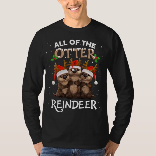 トーター・トナカイのクリスマスおもしろいかわいい Tシャツ (正面)