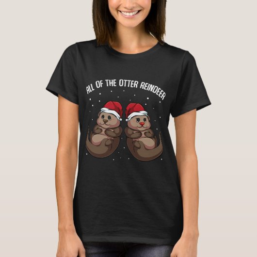 トーター・トナカイの海の動物のクリスマスの勝利 Tシャツ (正面)