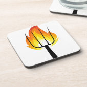 トーチとピッチフォーク コースター (左側)