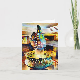 トーチの水彩画自由の女神 カード