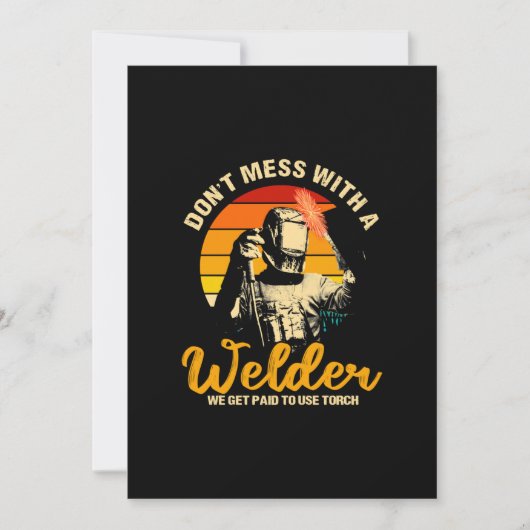 トーチを使用するために支払われる溶接機と混乱しない 案内状 (正面)