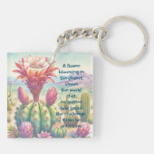 トーチサボスフラワー&引用文 キーホルダー (裏面)